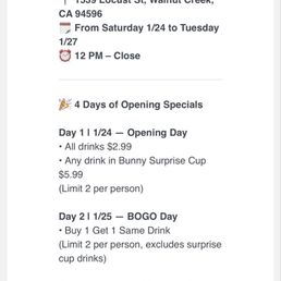 Promo email that does not necessarily mention for the first 100 customers