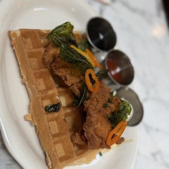 Met Her At A Bar - Thai chicken and waffles - New American Near Me - Santa Monica, California Met Her At A Bar - Thai chicken and waffles - New American Near Me - Santa Monica, California