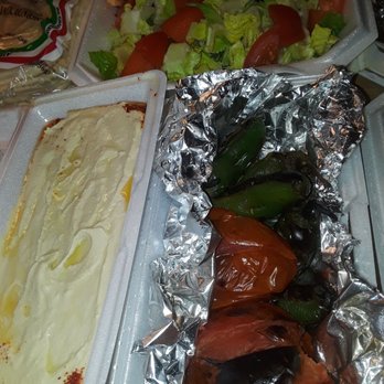 Cali's Kabob Grill - Cant forget a little heat and hummus to cool it. - Middle Eastern Near Me - Palmdale, California