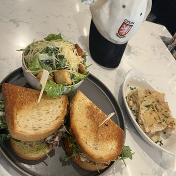 Great Maple Modern American Eatery - Ribeye Melt and Caesar side salad. - American Near Me - Anaheim, California Great Maple Modern American Eatery - Ribeye Melt and Caesar side salad. - American Near Me - Anaheim, California