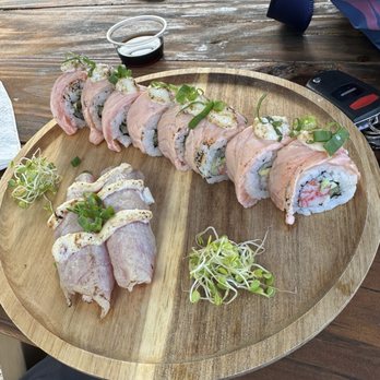 Babadi Sushi - Cali Special and Seared Garlic Ahi Nigiri. So good! - Food Delivery Services Near Me - Kahuku , Hawaii Babadi Sushi - Cali Special and Seared Garlic Ahi Nigiri. So good! - Food Delivery Services Near Me - Kahuku , Hawaii