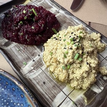 Salero - Olive tapenade and beet tapenade - Mediterranean Near Me - Barcelona, B Salero - Olive tapenade and beet tapenade - Mediterranean Near Me - Barcelona, B