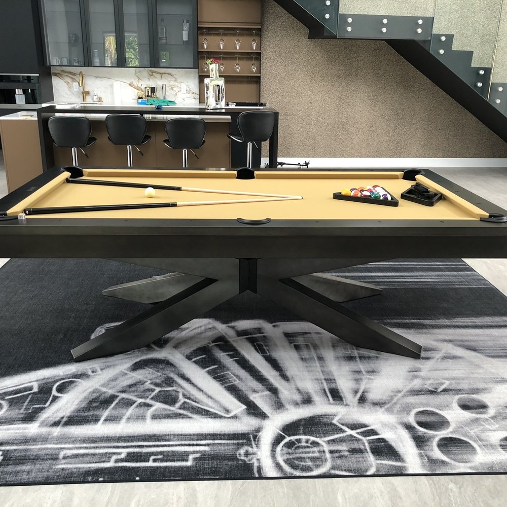 America Billiards - Felix Pool Table at our custom home project - Pool & Billiards Near Me - Pompano Beach, Florida