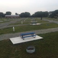 Crystal Lake Recreation & RV Park - All sites have steel picnic tables and 32 concrete patio pads.