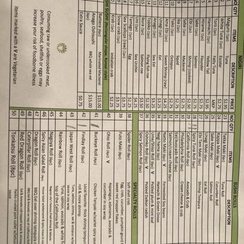 Japan West - Sushi menu - Japanese Near Me - Findlay, Ohio