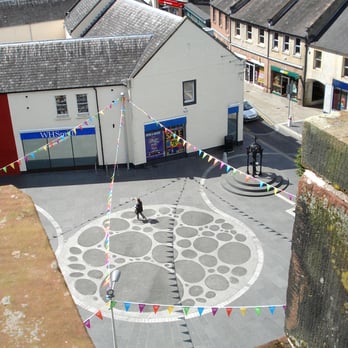 Castle of St John - View of the Square from the top of Castle of St John, Stranraer - Castles Near Me - Stranraer, DGY