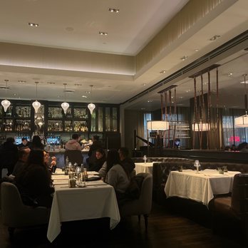Bourbon Steak - Bar area with piano - Steakhouses Near Me - Glendale, California