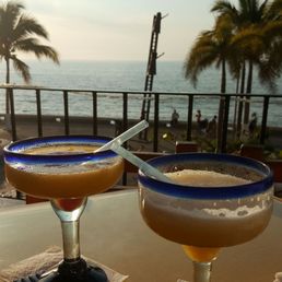 Mango and pineapple margaritas with 1800 añejo tequila.