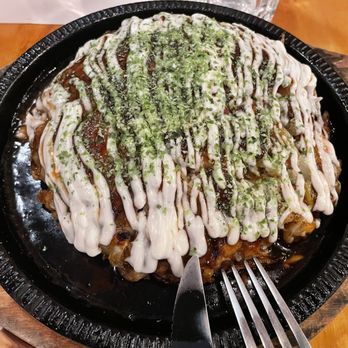 Kishimoto Japanese Kitchen - Veggie Okonomiyaki (vegan) - Japanese Near Me - Vancouver, British Columbia Kishimoto Japanese Kitchen - Veggie Okonomiyaki (vegan) - Japanese Near Me - Vancouver, British Columbia
