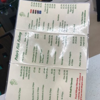 Peter's Fish Factory - Menu - Fish & Chips Near Me - Ramsgate, KEN Peter's Fish Factory - Menu - Fish & Chips Near Me - Ramsgate, KEN