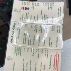 Peter's Fish Factory - Menu