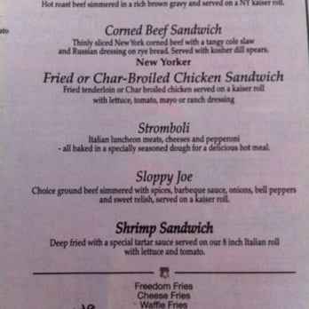Critics Choice - a menu for a restaurant - Sandwiches Near Me - Alexandria, Louisiana