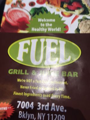 Menu photo 5 Fuel Grill & Juice Bar Brooklyn, NY Menu photo 5 Fuel Grill & Juice Bar Brooklyn, NY