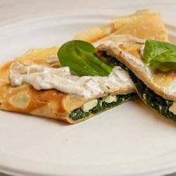 Crepe Stop - spinach, feta & tzatziki