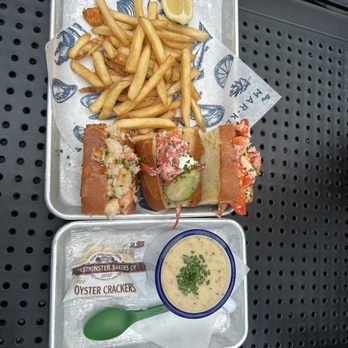 MARKET Seafood Eatery - MARKET roll trio, clam chowder - Seafood Near Me - Edmonds, Washington