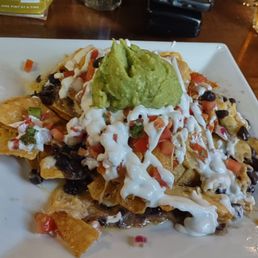 Part way through the nachos Part way through the nachos
