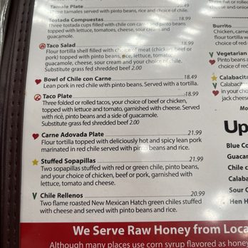 El Pinto - Menu - New Mexican Cuisine Near Me - Albuquerque, New Mexico
