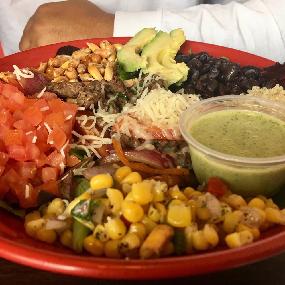 Red Panka - Quinoa salad with Peruvian style steak. - Peruvian Near Me - Redlands, California Red Panka - Quinoa salad with Peruvian style steak. - Peruvian Near Me - Redlands, California