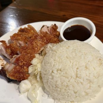 Tim's Kitchen - Crispy Pork Belly Rice Platebelly - Asian Fusion Near Me - Davis, California