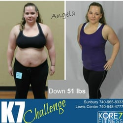 Kore 7 Fitness - Before/After of our member via the K7 Challenge