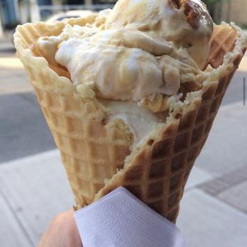 Ed's Real Scoop - Waffle cone with burnt marshmallow and sweet cream at Ed's Real Scoop. - Ice Cream & Frozen Yogurt Near Me - Toronto, Ontario Ed's Real Scoop - Waffle cone with burnt marshmallow and sweet cream at Ed's Real Scoop. - Ice Cream & Frozen Yogurt Near Me - Toronto, Ontario