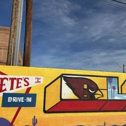 Pete's Fish & Chips - Mural in the drive thru