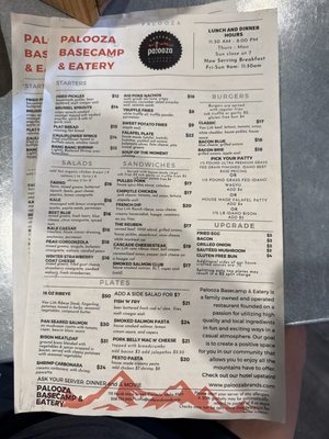 Menu photo 6 Palooza Basecamp & Eatery Cascade, ID Menu photo 6 Palooza Basecamp & Eatery Cascade, ID