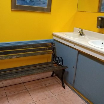 La Cabaña - They have a park bench in the washroom, lol. - Salvadoran Near Me - Ottawa, Ontario