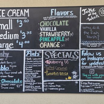 Meadowlark Dairy - Menu - Ice Cream & Frozen Yogurt Near Me - Pleasanton, California Meadowlark Dairy - Menu - Ice Cream & Frozen Yogurt Near Me - Pleasanton, California