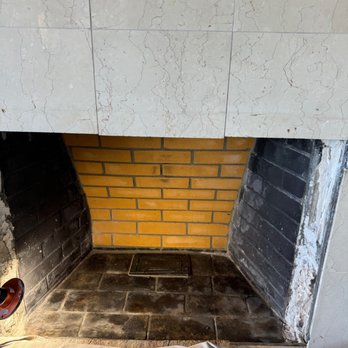 United Chimney Services - in progress rebricking of firebox - Masonry/Concrete Near Me - Atherton, California United Chimney Services - in progress rebricking of firebox - Masonry/Concrete Near Me - Atherton, California