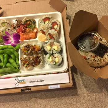 Simpli Sushi - Cut Roll Bento and Spicy Tuna Onigiri - Caterers Near Me - Las Vegas, Nevada