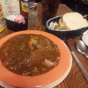 John's Famous Stew - Hot stew and bread.  Yum. - American Near Me - Indianapolis, Indiana