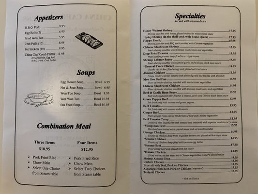 Menu photo 4 China Cafe Express Kennewick, WA