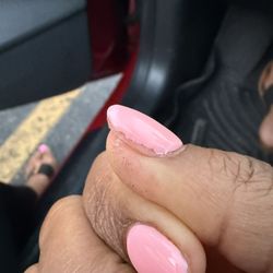 Go Go Nail Spa - My thumb is not polished all the way