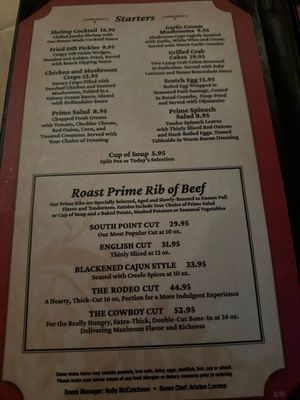 Menu photo 1 Primarily Prime Rib Las Vegas, NV Menu photo 1 Primarily Prime Rib Las Vegas, NV