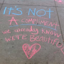 Massachusetts Avenue MBTA Station - Orange Line - #EndSHWeek chalking with @GFBoston617