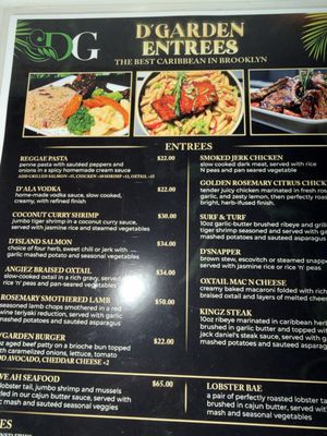 Menu photo 1 D’Garden Caribbean Bar & Grill Brooklyn, NY
