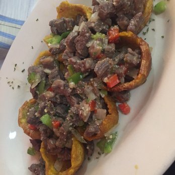 Coqui by Tayta's - Tostones rellenos de churrasco (en realidad era bistec) - Puerto Rican Near Me - Homestead, Florida