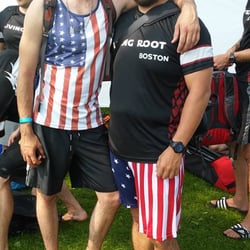 Living Root Dragon Boat - Showing some good ol' USA pride in Canada! haha...