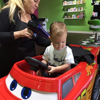 Sharkey's Cuts for Kids - Getting pampered! - Hair Salons Near Me - Gilbert, Arizona