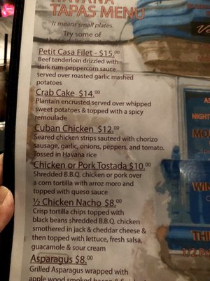 Menu photo 1 Havana Virginia Beach, VA