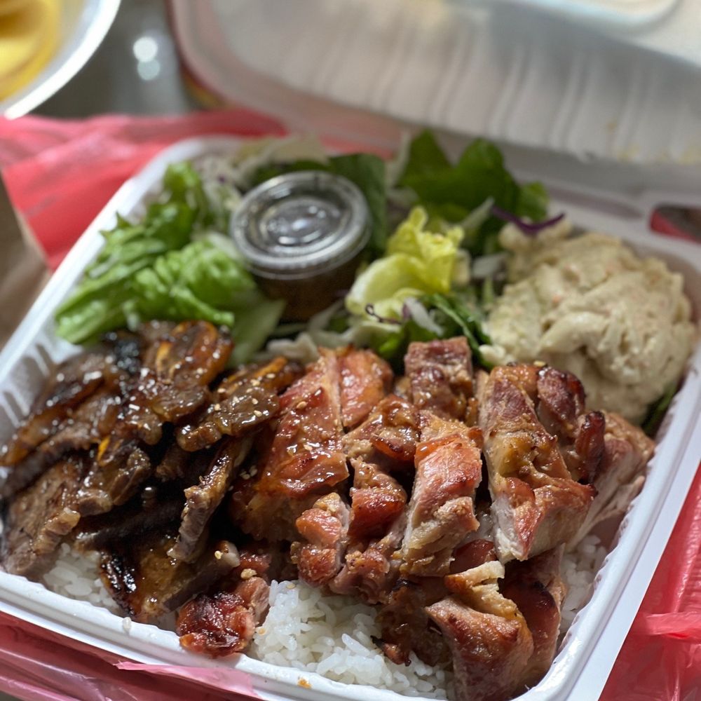 Ladybug Café - Chicken teriyaki & kalbi combo - Japanese Near Me - Gardena, California Ladybug Café - Chicken teriyaki & kalbi combo - Japanese Near Me - Gardena, California