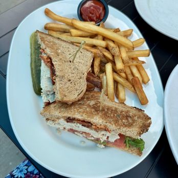 Blue's Egg + Bakery - Turkey Clubhouse with fries - Breakfast & Brunch Near Me - Milwaukee, Wisconsin