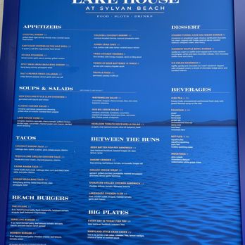 The Lake House at Sylvan Beach - 8/15/20 menu - Casinos Near Me - Sylvan Beach, New York The Lake House at Sylvan Beach - 8/15/20 menu - Casinos Near Me - Sylvan Beach, New York