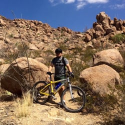 Cerro Jornada Mountain Bike Trail - Flintstone section of the Cerro Jornada MTB trail in Dona Ana, NM.
