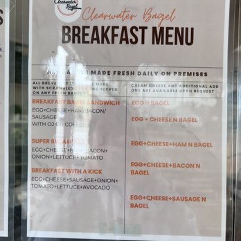 Clearwater Bagel - Menu - Bagels Near Me - Walnut, California Clearwater Bagel - Menu - Bagels Near Me - Walnut, California
