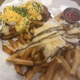 The Savory Bread Pudding Benedict* The Savory Bread Pudding Benedict*