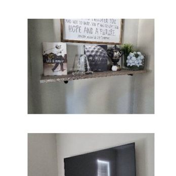 Red Bird Home Services - Flat screen mount, gun shelf mounted and small shelf leveled and mounted. - TV Mounting Near Me Red Bird Home Services - Flat screen mount, gun shelf mounted and small shelf leveled and mounted. - TV Mounting Near Me