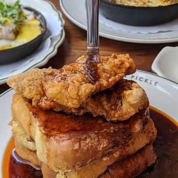 Maison Pickle - Fried Honey Chicken and Toast - Cocktail Bars Near Me - New York, New York Maison Pickle - Fried Honey Chicken and Toast - Cocktail Bars Near Me - New York, New York