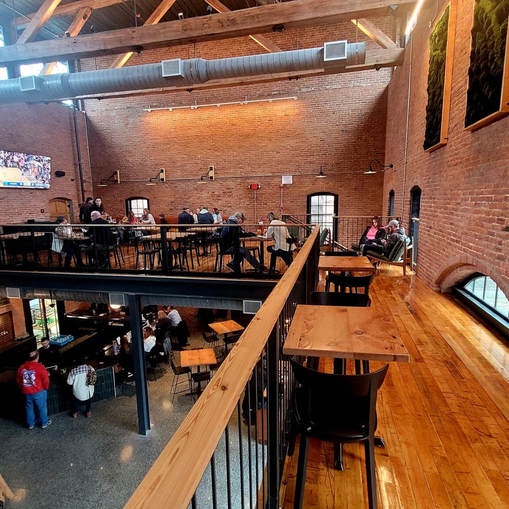 Phantom Farms Brewing - The mezzanine provides additional seating & a great view of below - Breweries Near Me - Cumberland, Rhode Island Phantom Farms Brewing - The mezzanine provides additional seating & a great view of below - Breweries Near Me - Cumberland, Rhode Island